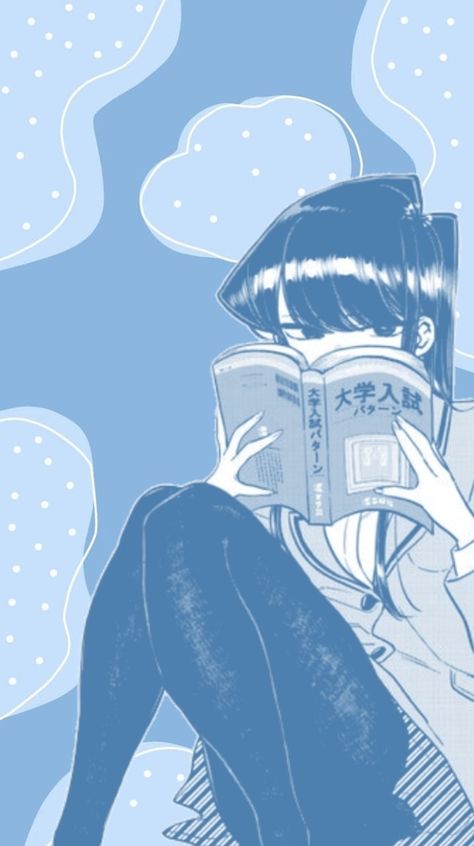 Komi san wallpaper Blue Anime Astethic, Anime Light Blue Wallpaper, Light Blue Anime Aesthetic Wallpaper, Soft Blue Aesthetic Anime, Light Blue Wallpaper Anime, Kawaii Wallpaper Blue, Blue Anime Aesthetic Wallpaper, Baby Blue Aesthetic Wallpaper, Blue Anime Wallpaper