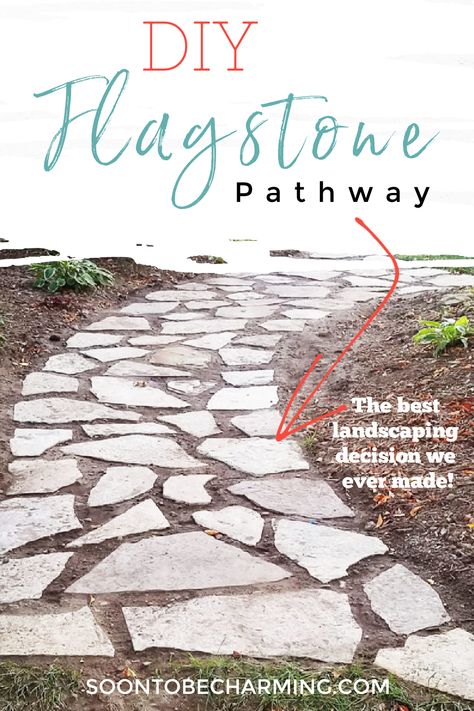 Inspiring Gardening Landscape Tips Rock Walkway, Front Walkway Landscaping, Flagstone Pathway, Gravel Walkway, Stone Garden Paths, Flagstone Walkway, Flagstone Path, Backyard Walkway, Walkway Landscaping