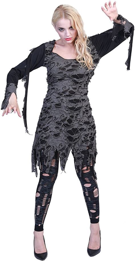 Zombie Costume Women, Zombie Dress, Zombie Live, Zombie Clothes, Dead Costume, Zombie Halloween Costumes, Scary Zombie, Ripped Leggings, Zombie Costume