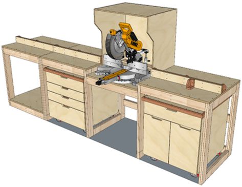 Shop - 3B Woodworking Miter Saw Workbench, Miter Saw Station, Workbench Storage, Saw Station, Table Saw Station, Workshop Cabinets, Mitre Saw Station, Table Saw Workbench, Miter Saw Table