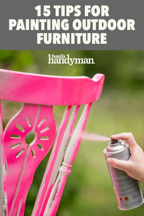 Painting Outdoor Furniture, Painting Outdoor Wood Furniture, Painting Plastic Chairs, Timber Outdoor Furniture, Painting Patio Furniture, Plastic Patio Furniture, Outdoor Furniture Makeover, Painted Garden Furniture, Plastic Outdoor Furniture