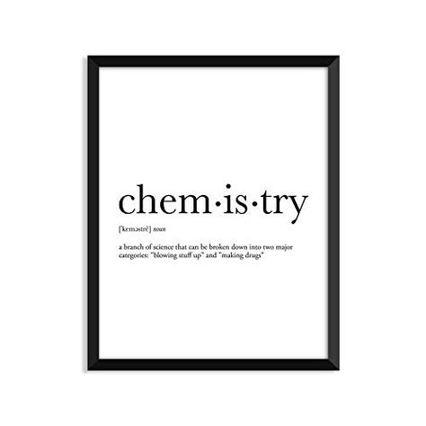 Chemistry definition - Unframed art print poster or greeting card with kraft envelope Chemistry Definition, Office Decor Minimalist, Marketing Definition, Definition Poster, Funny Definition, Dorm Wall Art, Poster Funny, Dictionary Art Print, Definition Art