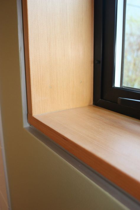 Window reveal detail | H2D Architecture + Design Blog Reveal Baseboard, Modern Window Trim, Recessed Window, Simple Modern Interior, Window Jamb, Interior Window Trim, Window Reveal, Window Detail, Door Jamb