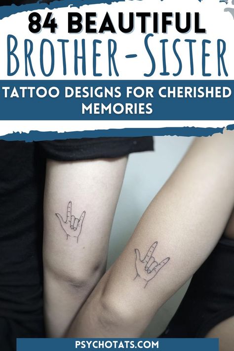 sibling tattoo for brother sister Sibling Tattoo Ideas, Brother Sister Bond, Matching Symbols, Brother And Sister Tattoo Ideas, Sister Bond, Meaningful Tattoo Ideas, Sister Tattoo Designs, Brother Sister Tattoo, Matching Tats