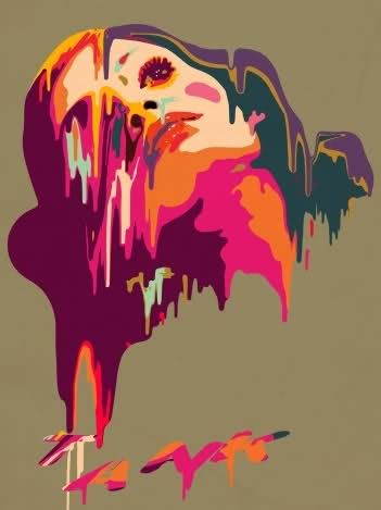 Melting Face, Steven Wilson, Fine Art Portraiture, Graphic Design Blog, Everyday Art, Arte Cyberpunk, Expressionism Painting, Drip Painting, Ap Art