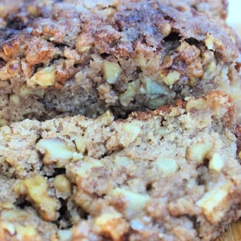 Cinnamon Apple Walnut Bread - We Dish It Up Bread With Apples, Apple Walnut Bread, Apple Walnut Muffins, Cinnamon Bread Recipe, Nut Rolls, Walnut Muffins, Apple Walnut, 2024 Recipes, Walnut Recipes