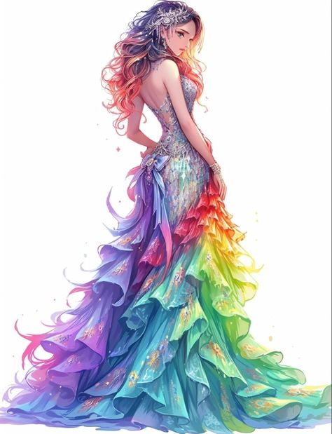 Ballroom Gowns Dance, Cutesy Outfit, Fairy Gown, Light Up Dresses, Beautiful Long Dresses, Fancy Wedding Dresses, Fantasy Dresses, Fashion Drawing Dresses, Dress Sketches