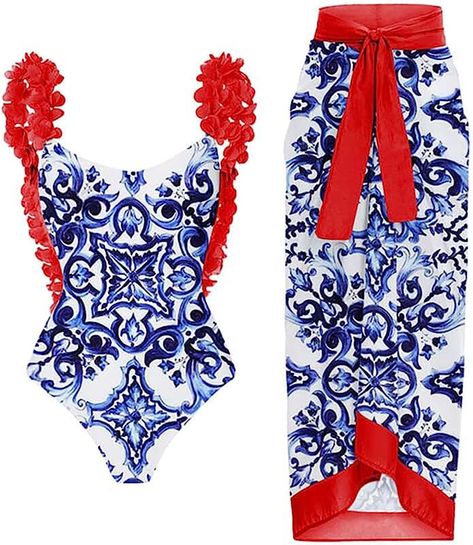 Blue Swimsuit Outfit, Barbecue Outfit, Swimsuit Outfit, Bathing Suit Designs, Swimsuit Skirt, Pool Wear, Backless One Piece Swimsuit, Swimwear Pattern, Padded Swimwear