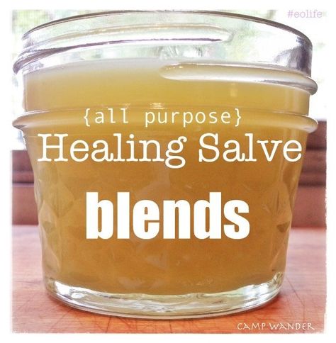 Camp Wander's All Purpose Healing Salve has been proving it's usefulness for sometime now with it's completely natural healing, softening and antiseptic properties. I have more great news!  I've added 3 new blends that put this workhorse of a salve to even more good uses, from wound care to wrinkle softening! One recipe of All Purpose Healing Salve and a few select essential oils can make up to FIVE - 4 oz custom blends by changing the essential oils in the basic recipe {... Healing Salve Recipe, Healing Salve, Salve Recipes, Healing Salves, Natural Healing Remedies, Thigh Fat, Wound Care, Homemade Remedies, Diy Skin