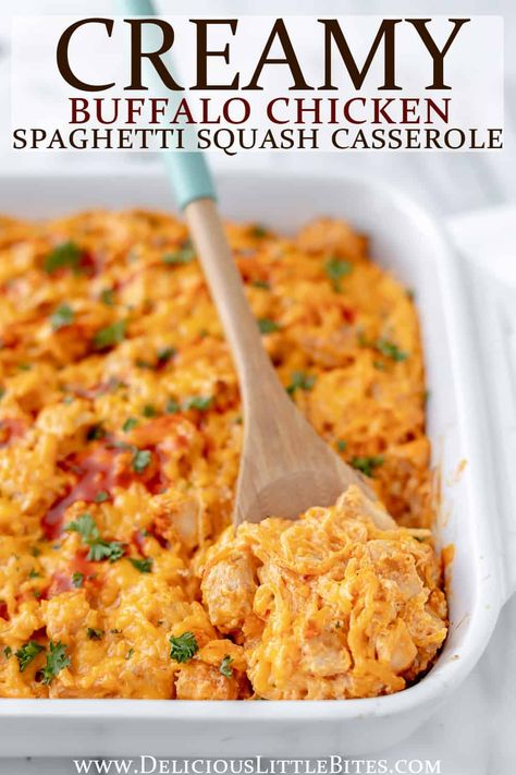 Buffalo Chicken Spaghetti Squash Bake, Spaghetti Squash Dinner Ideas, Spaghetti Squash Chicken Recipes, Low Carb Spaghetti Squash Recipes, Keto Spaghetti Squash Recipes, Chicken Alfredo Spaghetti Squash, Squash Casseroles, Chicken And Spaghetti Squash, Chicken Spaghetti Squash Casserole