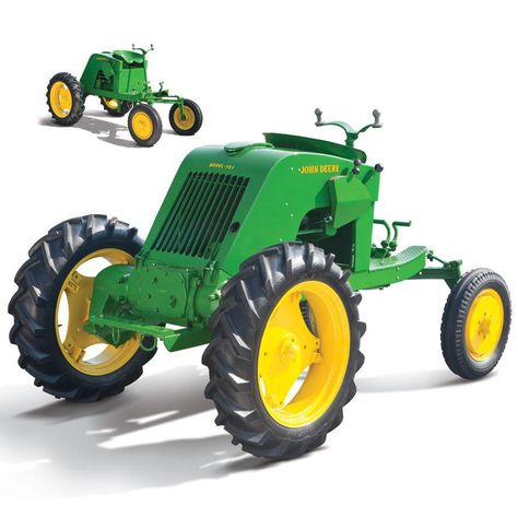 The John Deere EX 101 Full Vision Tractor (1941) - This is a RARE find today as only 5 were known to be in existence. John Deere Garden Tractors, Homemade Tractor, Steam Tractor, Jd Tractors, Small Tractors, Tractor Mower, Riding Mowers, New Tractor, Classic Tractor