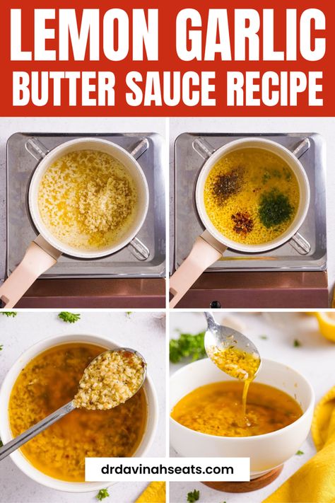 Steps to make lemon butter garlic sauce Lemon Butter Garlic Sauce, Butter Garlic Sauce, Food Sauces, Condiments Recipes, Lemon Garlic Butter Sauce, Lemon Garlic Sauce, Garlic Sauce Recipe, Keto Sauces, Creamy Salad Dressing