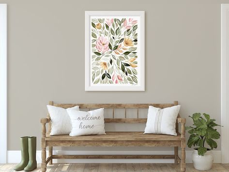 Sage & Blush Sunburst Print Botanical Wall Art Sage Green - Etsy Botanical Cottagecore, Sunburst Wall Decor, Green Wall Art Print, Sunburst Wall Art, Murs Roses, Blush Walls, Dark Botanical, Cottagecore Art, Pink Wall Decor