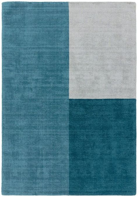 Blox Rug by Asiatic Carpets in Teal Colour is hand sheared wool loop rug in complementary bold blocks of colour for a strong statement. The Blox range is a new favourite! Teal Rugs, Next Rugs, Statement Rug, Teal Rug, Rugs Uk, Block Colour, Carpet Colors, Wool Rugs, Blue Colour