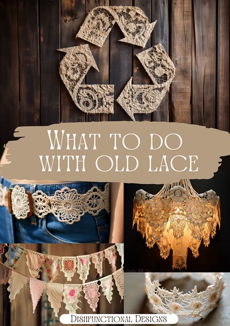 Vintage Lace Crafts, Doily Ideas, Lace Diy Projects, Lace Png, Doilies Diy, Doily Crafts, Handkerchief Crafts, Lace Ideas, Doily Art