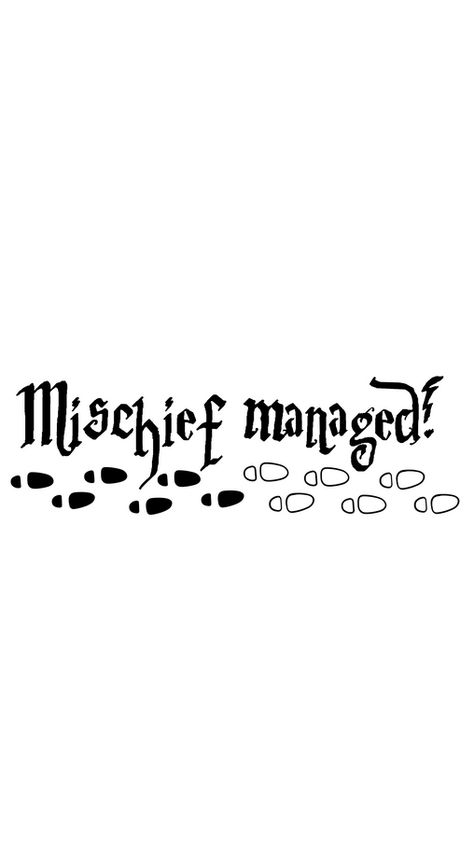 Harry Potter Mischief Managed Sticker. The incantation which clean the Marauders Map.. Harry Potter Mischief Managed, The Marauders Map, Harry Potter Marauders Map, Harry Potter Stickers, Marauders Map, Daughter Tattoos, Mother Daughter Tattoos, Harry Potter Marauders, Tattoos For Daughters