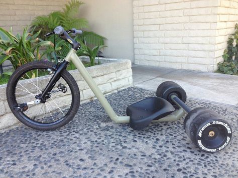 Drift trike Big Wheel Trike, Bike Drift, Drift Trike Motorized, Drift Trike Frame, Go Kart Frame, Bicycle Diy, Trike Bicycle, Custom Trikes, Drift Trike