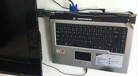 Old Laptop, Computer Diy, Computer Projects, Diy Tech, Old Computers, Arduino Projects, Hacking Computer, Home Network, Laptop Stand