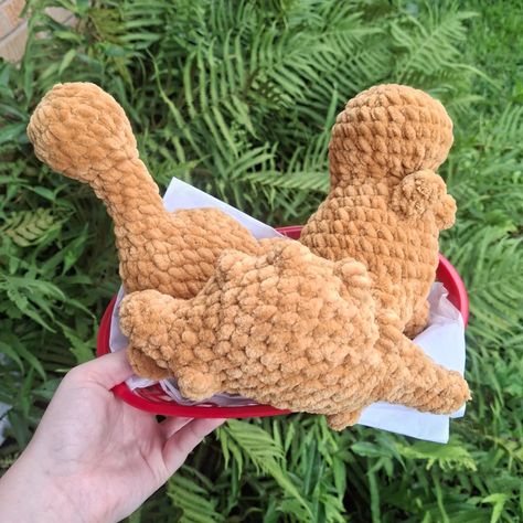 My attempt at dino nuggets, they may have been a little too big for the basket 🤭😅 . . . Pattern by: Nooks_hooks - stego Savagely stitching - bronto Merry makes - trex Yarn: Sweet Snuggles Lite/ Chenille Home Slim Hashtags: #mississippi #womanowned #shoplocal #crochetersofinstagram #crochet #smallbusiness #plushie #handmadegifts #amigurumi #plushiemaker Chenille Yarn Amigurumi, Big Amigurumi, Dino Nuggets, Spooky Crafts, Chenille Yarn, Insta Feed, Crochet Yarn, Mississippi, Crochet Amigurumi