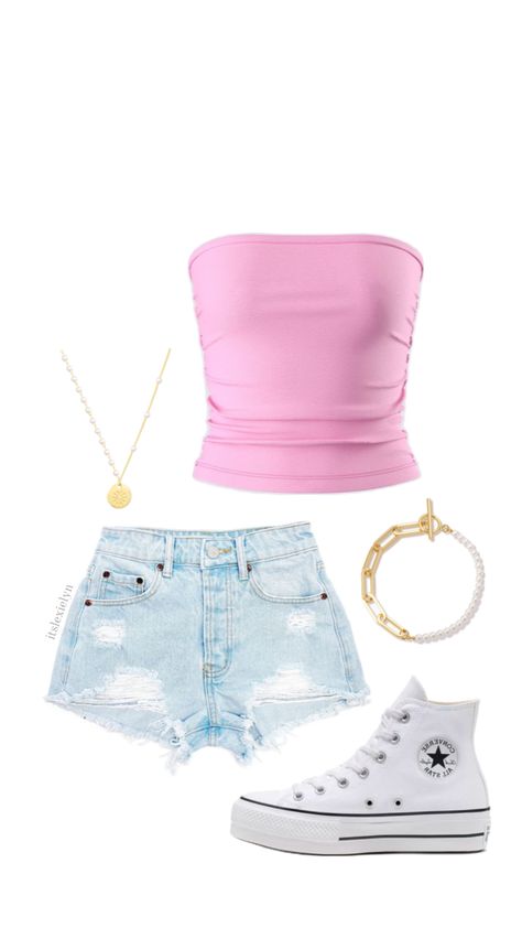 outfit inspo #style #fashion #summeroutfit #beachoutfit #schooloutfit #vacationoutfit #pinkoutfit #fitinspo #outfitshuffle #outfitidea #preppy #coconutgirl #vanillagirl #coastal #aesthetic Chicago Summer Outfit, Jean Short Outfits, Coastal Aesthetic, Outfit Streetwear, Summer Trends Outfits, Outfit Layout, Trendy Outfits For Teens, Cute Preppy Outfits, Preppy Outfit