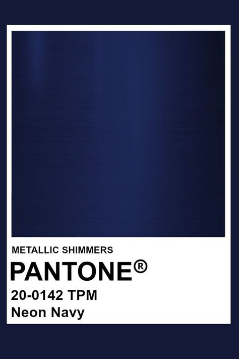 Midnight Blue Pantone, Midnight Blue Palette, Navy Blue Pantone, Pantone Navy, Metallic Pantone, Pantone Azul, Pantone Color Chart, Pantone Colour Palettes, Midnight Blue Color