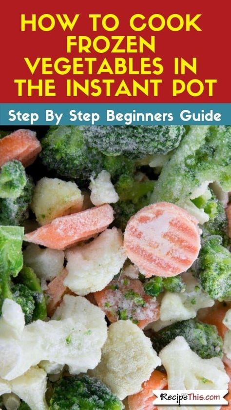 Instant Pot Frozen Vegetables. How to cook frozen vegetables in the Instant Pot Pressure cooker. Including useful information for cooking frozen broccoli, cauliflower, carrots… Frozen Green Beans Instant Pot, Cooking Frozen Broccoli, Instapot Veggies, Multicooker Recipes, Frozen Vegetable Recipes, Instant Pot Steam, Instant Pot Recipe, Vegetable Medley, Frozen Green Beans