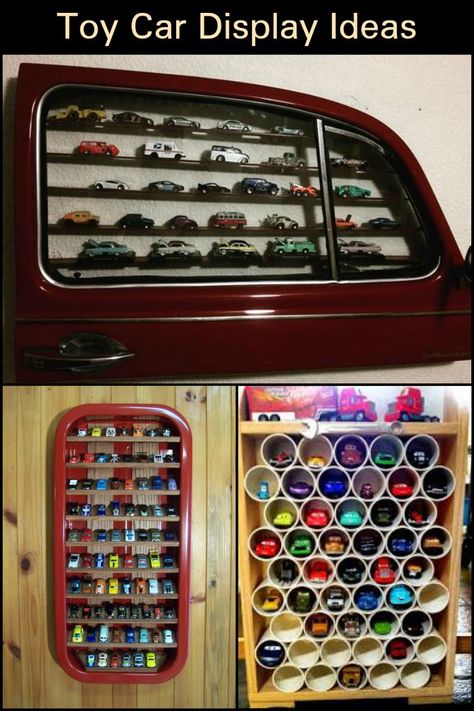 Toy Car Display Ideas, Car Display Ideas, Toy Car Collection, Toy Car Display, Hot Wheels Wall, Hot Wheels Storage, Toy Car Storage, Creative Toys For Kids, Hot Wheels Display