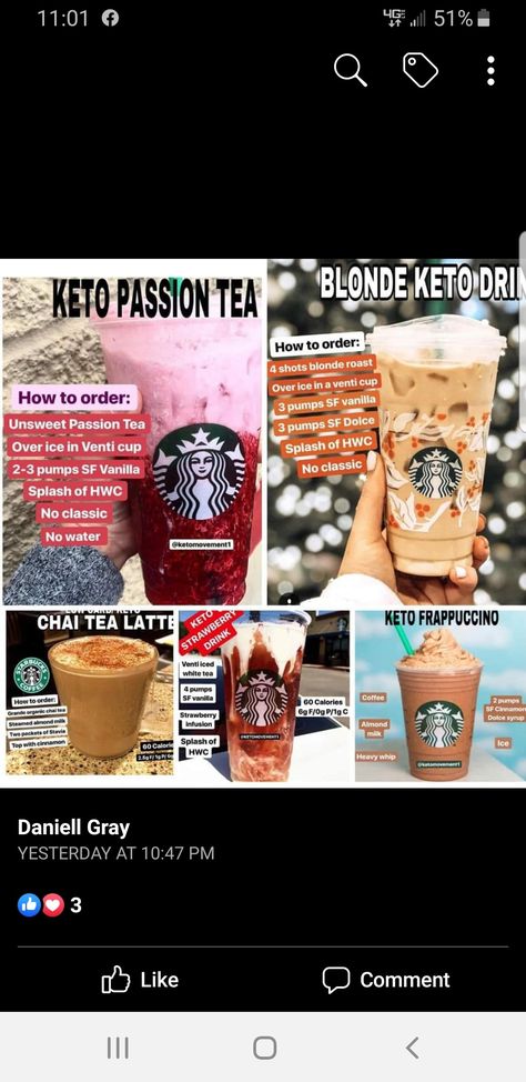 Low Carb Starbucks Drinks, Resep Starbuck, Minuman Starbucks, Low Carb Starbucks, Keto Starbucks, Keto Diet Drinks, Keto Coffee Recipe, Healthy Starbucks Drinks, Secret Starbucks Drinks