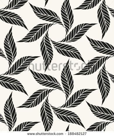 Vector seamless pattern. Classical stylish texture. Repeating geometric tiles. Stylized leaves - stock vector Textile Prints Design, Textile Pattern Design, Geometric Tiles, Floral Pattern Design, Pop Art Wallpaper, Block Printing Fabric, Stencil Painting, Textile Patterns, Textile Prints