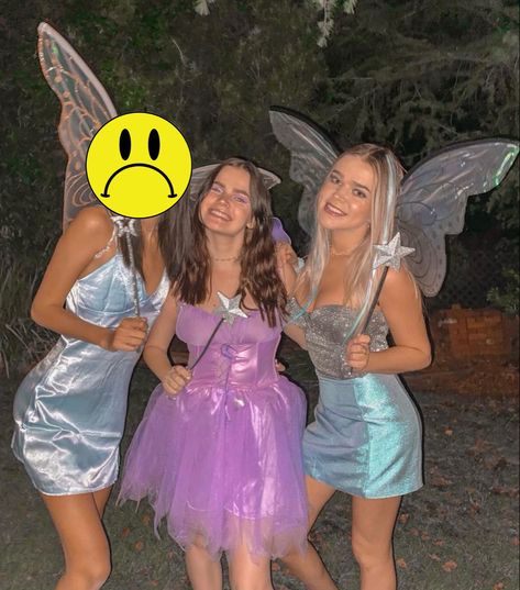 fairy trio costume halloween 2021 2022 y2k fairycore fairy godmothers Ideas Disfraz, Rainbow Magic Fairies, Trio Costumes, Trio Halloween Costumes, Duo Halloween Costumes, Fairycore Fairy, Y2k Fairycore, Rainbow Magic, Blue Fairy