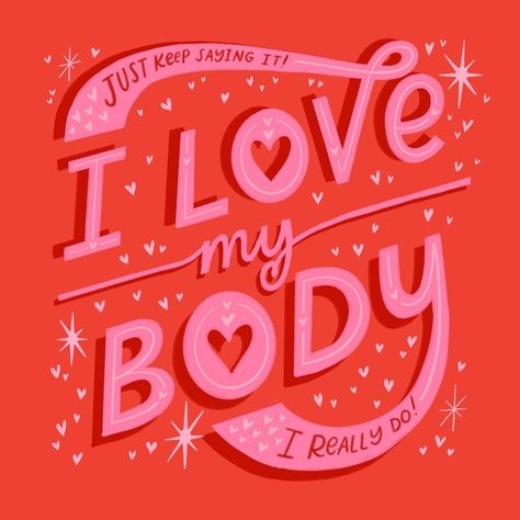 Body Positivity Affirmation Cards, Be Strong Images, Plus Size Self Love, Self Care Body, Fat Positive, I Love My Body, Self Care Kit, Body Positive Quotes, 8x10 Art Prints