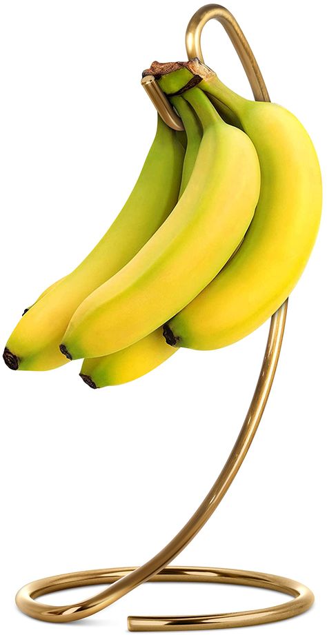 PRICES MAY VARY. PROVIDES EASY ACCESS – This holder is the perfect place to keep your bananas from bruising. Perfect for you kitchen or dining room table. DECORATIVE DESIGN – Its sleek design adds to its purpose! Add more counter space by hanging your bunch on this decorative tree. RUST RESISTANT – This long-lasting tree will always withstand your bananas. Made from durable and rust resistant materials. DURABLE – Very balanced, this banana tree can withstand a bunch of bananas, so you can elimin Banana Storage, Banana Hanger, Bunch Of Bananas, Banana Holder, Banana Stand, Eating Bananas, Fruit Holder, Organic Snacks, Morning Smoothie