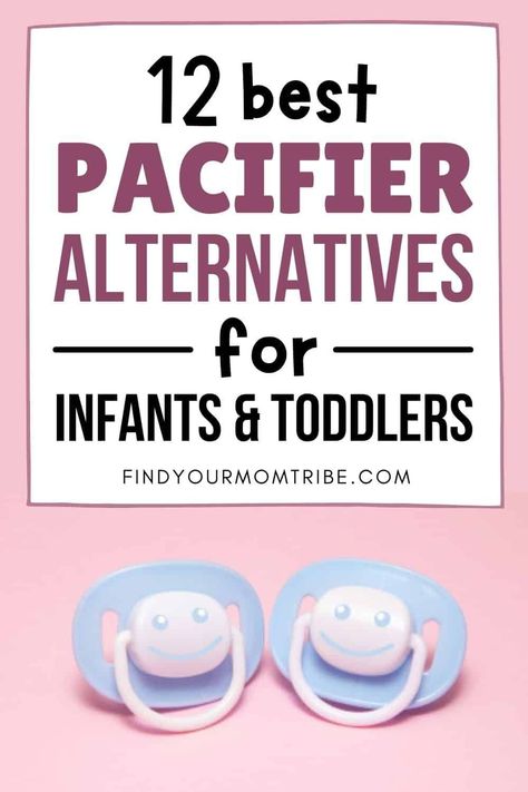 It’s time to say bye-bye pacifiers! Here is a list of the best pacifier alternatives for babies and toddlers, plus a weaning guide. Weaning Guide, Pacifier Weaning, Toddler Pacifier, Newborn Parenting, Best Pacifiers, Teething Toddler, Baby Tummy Time, Baby Acne, Baby Equipment