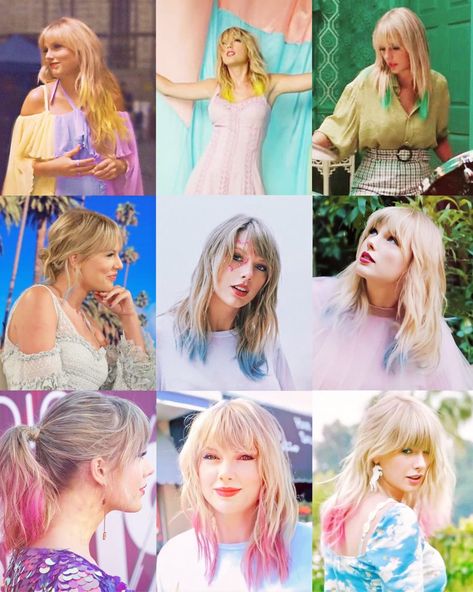 Taylor Swift Hair Lover, Taylor Swift Costume, Taylor Swift Lover, Taylor Outfits, Lover Era, Taylor Swift Tour Outfits, Celebrity Singers, Taylor Swift Music, Haircut Inspiration