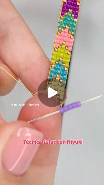 Easy Bead Loom Patterns, Loom Beading Patterns Free, Beads Weaving, Seed Bead Bracelets Tutorials, Bracelet Miyuki, Diy Jewelry Tutorials, Bead Weaving Tutorials, Bead Crochet Patterns, Bead Loom Pattern