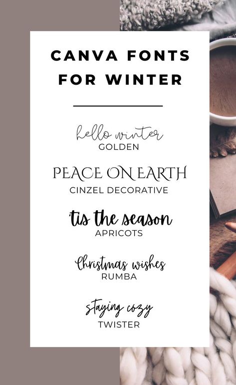 Six fonts found on Canva that you can use this winter and holiday season for your tee designs, graphic designs, marketing graphics, and more. Make seasonal graphics that match your brand while embracing the time of the year using these six Canva fonts for the winter holiday season. Nightmare Before Christmas Font, Font Canva Lettering, Christmas Fonts Alphabet, Canva Inspiration, Canva Tricks, Merry Christmas Font, Winter Fonts, Christmas Fonts Free, Holiday Fonts