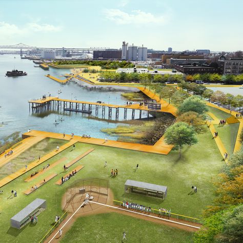 Landscape Intervention, Rising Sea Levels, Flood Barrier, Flood Protection, East Boston, Sea Level Rise, Landscape And Urbanism, Landscape Plans, Future City