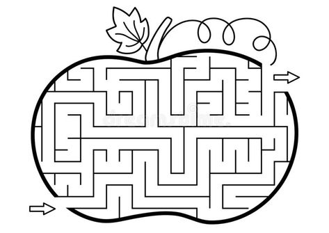 Pumpkin Maze Printable, Halloween Crossword Puzzles, Daily Routine Activities, Labyrinth Game, Halloween Maze, Halloween Puzzles, Kindergarten Learning Activities, Preschool Printable, Fun Family Activities