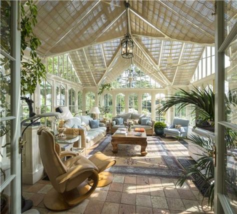 A charmingly old fashioned conservatory in an Edwardian house Solarium Room, Prospect House, Victorian Manor, Sunroom Designs, Glass Roof, House Goals, House Inspo, Dream Home Design, 인테리어 디자인