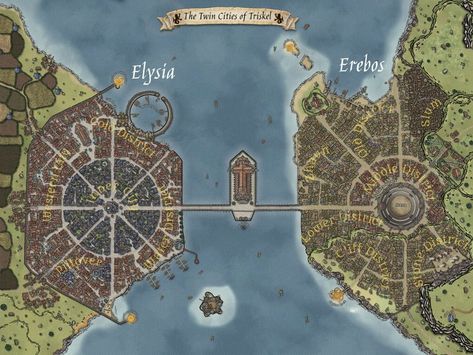 Dnd City Map, Fantasy City Map, Fantasy Map Making, Dnd World Map, Fantasy World Map, Tabletop Rpg Maps, Fantasy Maps, Rpg Map, Town Map