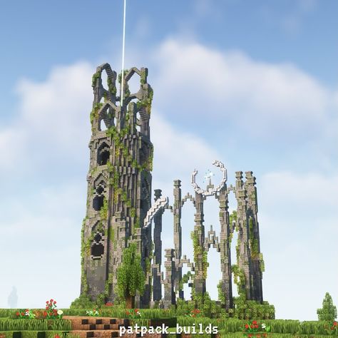 Minecraft- Abandoned Portal === Do you like it? You can download schematic on my Patreon! Link in my bio ;D === Follow for more… | Instagram Narnia Minecraft, Minecraft Flower Design, Minecraft Abandoned Building, Minecraft End Base, Minecraft Overgrown Builds, Minecraft Monolith, Minecraft Ruins Ideas, Minecraft Abandoned, Minecraft Ruins