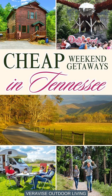 Cheap Weekend Getaways In Tennessee What To Do In Tennessee, Tennessee Camping, Cheap Weekend Getaways, Camping In Tennessee, Tennessee Road Trip, Cozy Cabins, Tennessee Travel, Atv Riding, Gatlinburg Cabins