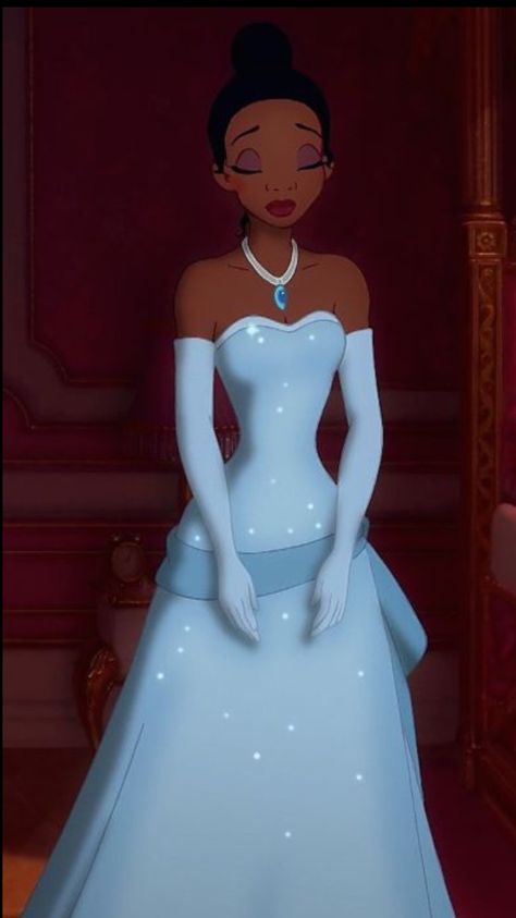 Tiana Blue Dress, 18th Birthday Dress, Princess Tiana Dress, Tiana Costume, Tiana Dress, Official Disney Princesses, Disney Princess Tiana, Disney Wallpapers, Disney Princesses And Princes