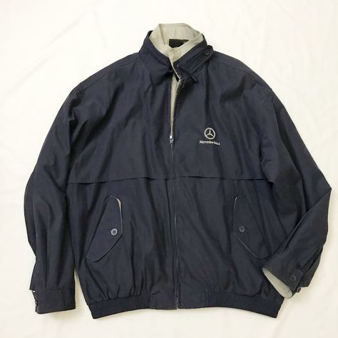 Mercedes Clothes, Blue Sportswear Windbreaker For Streetwear, Mercedes Jacket, Blue Waterproof Windbreaker For Streetwear, Blue Windproof Windbreaker For Streetwear, Mercedes Benz Jacket, Wont He Do It, Vintage Racing Jacket Mercedes, Blue Fleece-lined Windbreaker For Streetwear