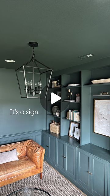 Tori | affordable home inspo on Instagram: "If you’ve been thinking about color drenching, this is your sign! Walls, ceiling, trim… all of it 😍

Paint color is 1905 Green by Magnolia Home 

Here’s a couple tips to keep in mind ⬇️ 

-Avoid color matching when buying paint, go directly to the brand for the paint color you want (sometimes copied formulas will look slightly different in other finishes) 

-If possible, buy all your paint at once to ensure the paint mixed is exactly the same from can to can (trust me on this one, I had an unfortunate paint color mix up thanks to the store when I was color drenching my daughter’s room) 

-For this room, I used an eggshell paint finish on the walls, trim, and built-ins and flat/matte on the ceiling! 

Would you try this?! Let me know what questio 1905 Magnolia Green, Magnolia Paint Colors 1905 Green, 1905 Green Paint Magnolia, 1905 Green, Eggshell Paint Finish, Magnolia Paint Colors, Color Drenching, Magnolia Green, Magnolia Paint