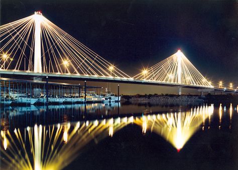 Alton Bridge Bridge Ideas, Alton Illinois, Golden Gate Bridge, Illinois, Sydney Opera House, Bridge, Building, Travel