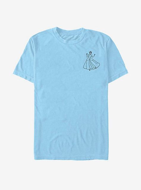 Disney Cinderella Classic Vintage Pocket Cinderella T-Shirt, LT BLUE Chibi Pikachu, Wedding Dress With Pockets, Disney Cinderella, Anime Tees, Disney T, Disney Tees, Disney Lilo, Disney Tshirts, No Show Socks