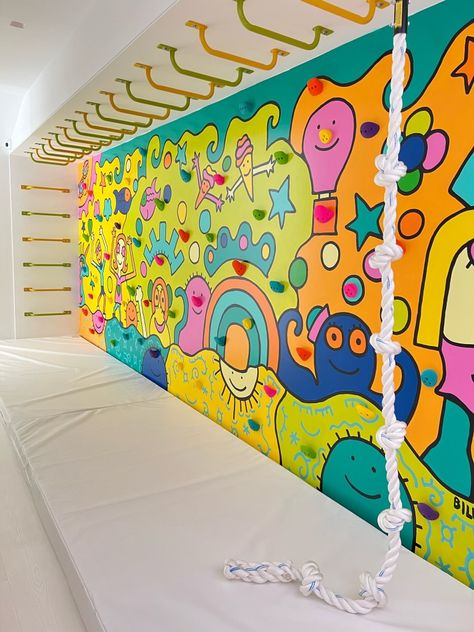 Sensory Room Mural, Daycare Mural, Minimal Playroom, Playground Mural, Sensory Kids Room, Interactive Murals, Playground Background, Mural Background, Indoor Playroom