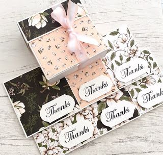 scrimpingmommy: NEW style box and note cards tutorial. Sweet Magnolia, Narnia Books, Magnolia Stamps, Stampin Up Catalog, Thank You Note Cards, Fold Cards, Fancy Fold Cards, Card Tutorial, Stamping Up Cards