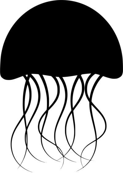 Jellyfish - Free vector clip art image. #Animal, #BlackAndWhite, #ClipArt, #Fauna, #Free, #PublicDomain, #SVG, #Silhouette, #VectorImage Jellyfish Template Free Printable, Jellyfish Clipart, Jellyfish Outline, Jellyfish Svg, Jellyfish Vector, Jellyfish Svg Free, Clip Art Jellyfish, Clothes Pin Wreath, Image Icon